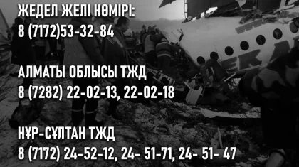 Шұғыл желі ашылды: Алматыдағы ұшақ апаты