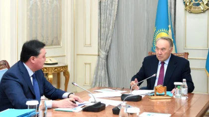 Назарбаев премьер-министрді қабылдады