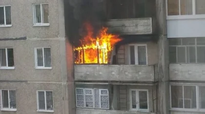 Павлодарда тұрғын үй өртеніп, 20 адам эвакуацияланды
