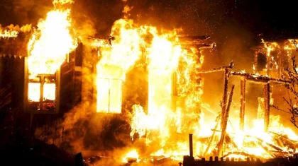 Ақмола облысында үй өртеніп бір отбасы түгелдей жанып кетті