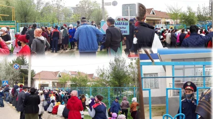 Түркістан облысында банктер алдына жиналған халық нөпірі азайды – әкімдік
