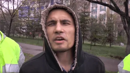 Алматыда полициядан қашқан «психтың» көлігінен тапанша мен пышақ табылды