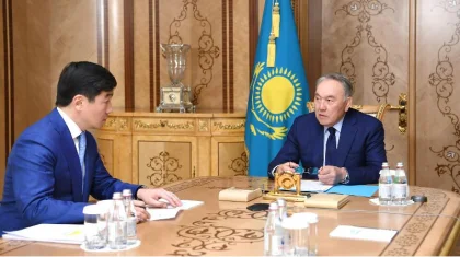 Нұрсұлтан Назарбаев Бауыржан Байбекті қабылдады