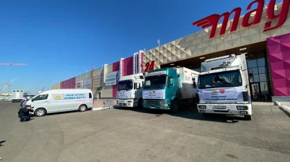 Birgemiz қоры Мақтааралға 40 тонна гуманитарлық көмек жіберді