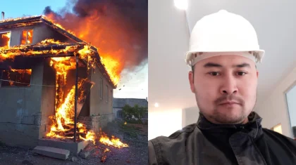 Елордада кездейсоқ адам балаларды өрттен құтқарып қалды