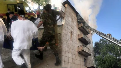 Қаскелеңде көпқабатты үй өртеніп, әйел адам қайтыс болды