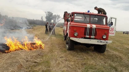 ШҚО-да 150 тоннаға жуық шөп өртенді