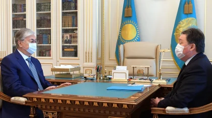 Асқар Мамин Президентке 8 айдың қорытындысы бойынша есеп берді