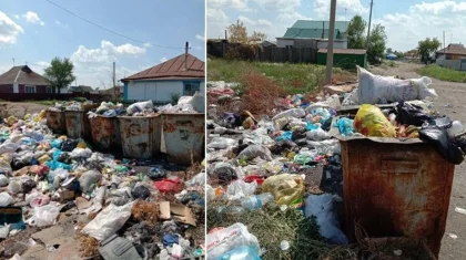 Көкшетауда 8 мыңнан астам тұрғыны бар елдімекен қоқысқа «көміліп» жатыр