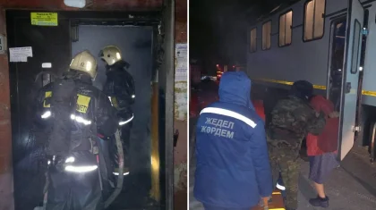 Семейде көпқабатты үйден өрт шығып, 15 тұрғын эвакуацияланды