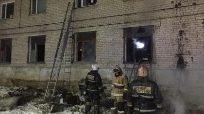 Көкшетауда жатақханадан өрт шығып, 40 адам құтқарылды