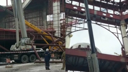Нұр-Сұлтанда мешіт құрылысындағы металл конструкция құлап кетті