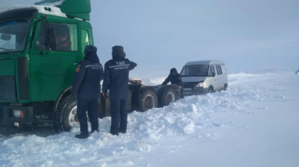 Өткен тәулікте автожолдарда қар құрсауында қалған 35 адам құтқарылды