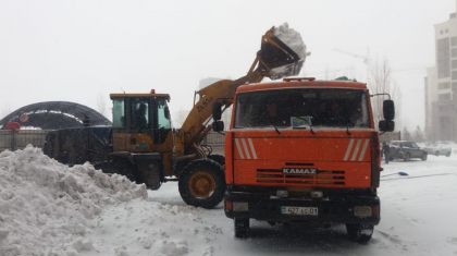 Нұр-Сұлтанда бір тәулікте 100 мың текше метрден астам қар шығарылды