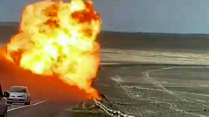 Маңғыстауда жол бойында ГАЗель өртке оранды
