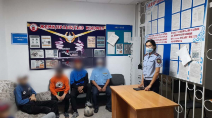 Ақмолада түнгі уақытта көшеде жүрген 53 жасөспірім полицияға жеткізілді