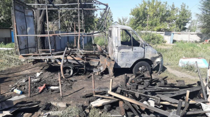 Ақтөбеде үш бала ГАЗель автокөлігін өртеп жіберді