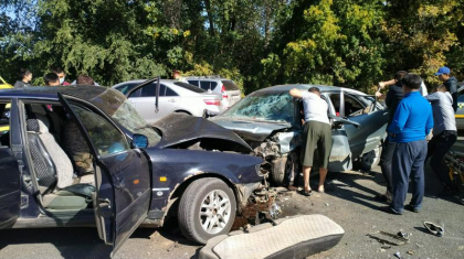 Оралда екі автокөлік соғылып, жүргізуші қаза тапты