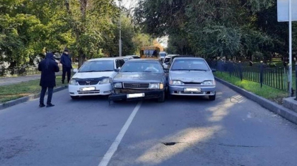 Павлодарда бір мезетте 7 көлік соқтығысты