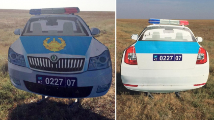 БҚО тасжолында полиция көлігінің макетін ұрлаған ер адам ұсталды