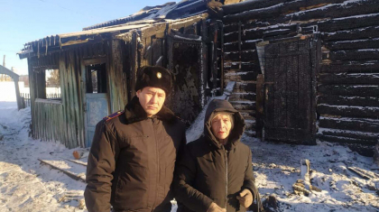 СҚО-да полицей зейнеткерді өрттен аман алып қалды