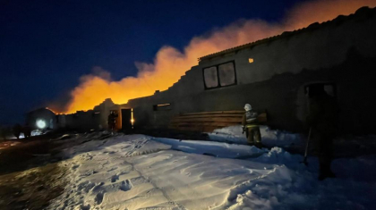 Түркістан облысында мыңнан астам қой шопанымен бірге өртеніп кетті