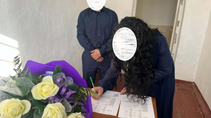 Ғашықтар күнінде түрмеде той болды. СҚО-да жазасын өтеп жатқан әйел тұрмысқа шықты