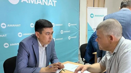 «AMANAT» партиясының мобильді қоғамдық қабылдаулары Маңғыстау мен Батыс Қазақстан облыстарына барды