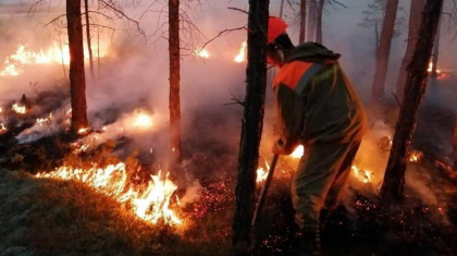 Қарағанды облысында табиғи өртті сөндіруге тікұшақ тартылды