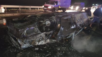 Павлодар облысында жол-көлік апатынан жолаушы тірідей өртеніп кетті