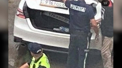 Астанада полициядан қашқан жүргізуші бөтен көліктің нөмірін ұрлап кеткен