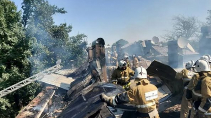 Шымкентте көпқабатты тұрғын үйден өрт шықты