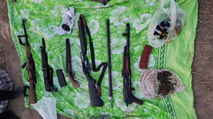 Шымкенттік полицейлер қару-жарақ жасырылған екі орынды анықтады