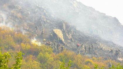 ШҚО-да бірнеше ауданда тұтанған дала өртін сөндіру жұмыстары жалғасып жатыр