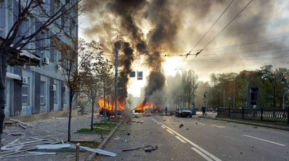 Киевтің орталығына зымыран түсті