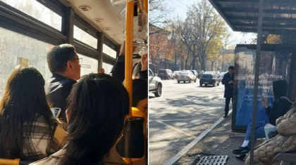 Алматы әкімі аялдамада автобус күтіп жарты сағат тұрған