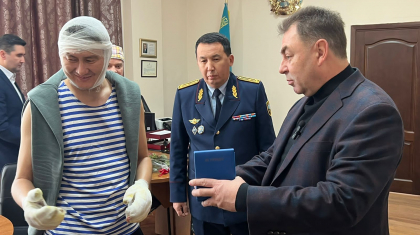 Өрт сөндіруші Аян Кемпіровке ІІІ дәрежелі «Айбын» ордені тапсырылды