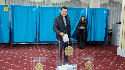 Ерлан Қарин сайлауда дауыс берді