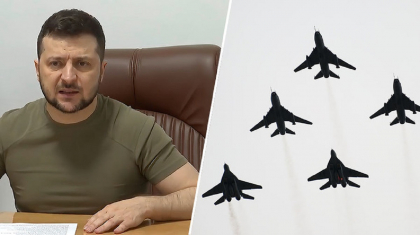 «Бұл – арман, бұл – міндет»: Зеленский НАТО-дан жойғыш ұшақтар беруді сұрады