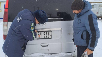 Ақтөбе облысында жалған көлік нөмірімен жүрген шетелдік азамат ұсталды