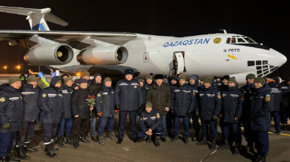 Түркиядан қазақстандық құтқарушылардың екінші эшелоны елге оралды