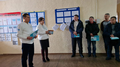 Ақмолалық агрофирма қызметкерлері «AMANAT» партиясының сайлауалды бағдарламасымен танысты