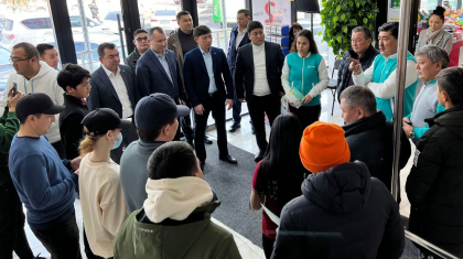 «AMANAT» партиясының сайлауалды штабы Талғар ауданында кәсіпкерлермен кездесті
