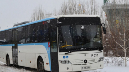 Астанада қала маңына жүретін автобустардың қозғалысы тоқтатылды