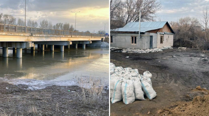 Саяжайларды су басты: ТЖД Қарғалы өзенінің деңгейі төмендегенін айтты