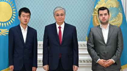 Қасым-Жомарт Тоқаев әлемдік шахмат элитасының өкілдерін қабылдады