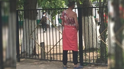 Павлодарда мектеп қоршауынан балаларды сырттай бақылаған ер адам ұсталды