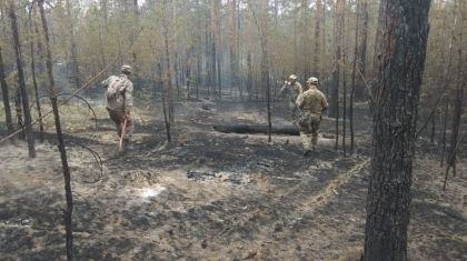 Әскери қызметшілер Абай облысындағы өртті сөндіруге тартылды