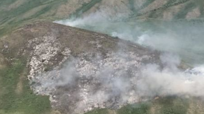 Шығыс Қазақстанда 100-ден астам адам қатты жел салдарынан дала өртін сөндіре алмай жатыр