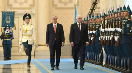 Тоқаев Германияның Федералды президентін Ақордада қарсы алды